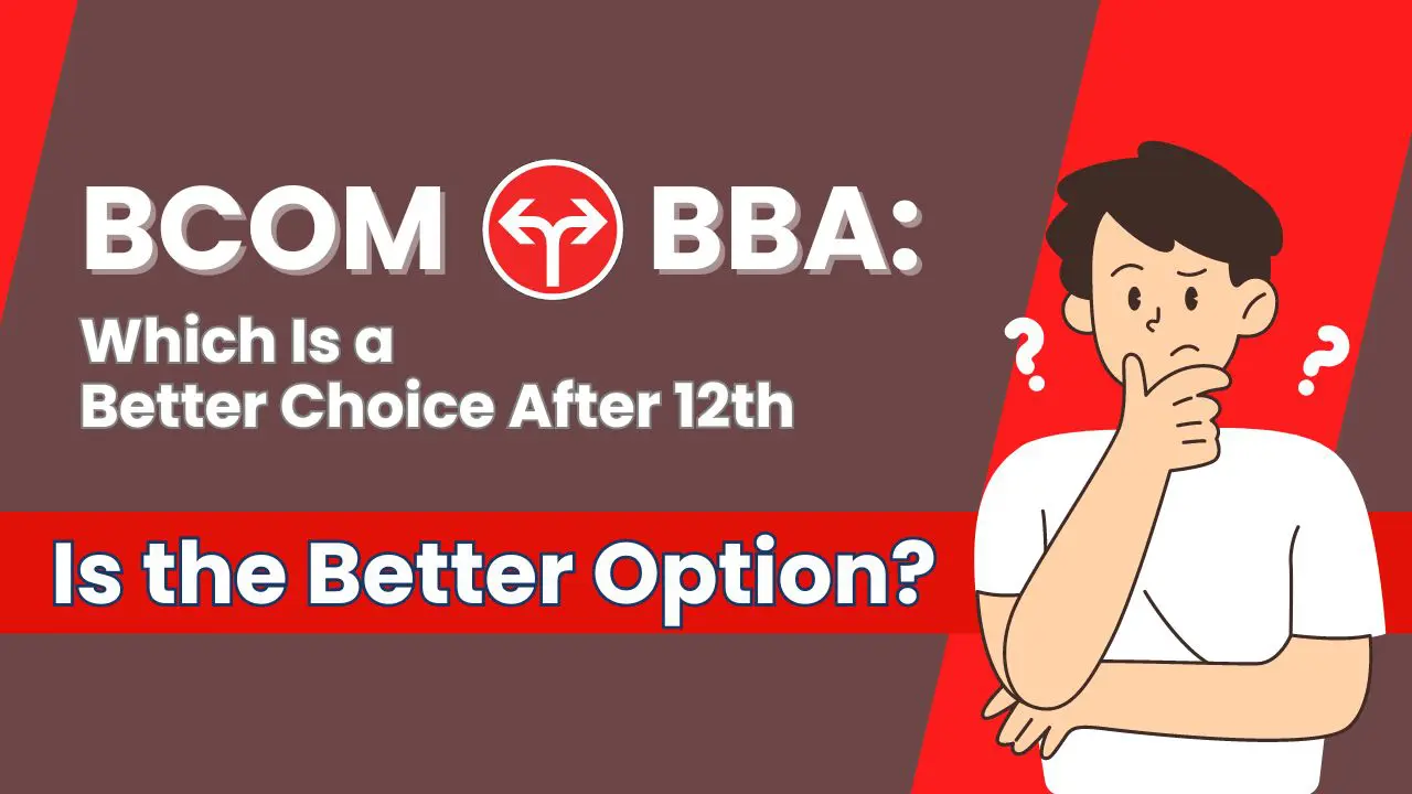 This image indicates a man thinking Which Is a Better Choice After 12th B.Com or BBA