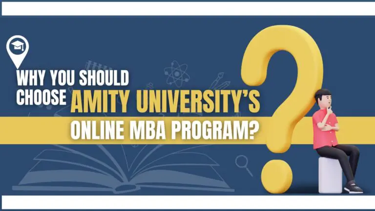 Why You Should Choose Amity University’s Online MBA Program